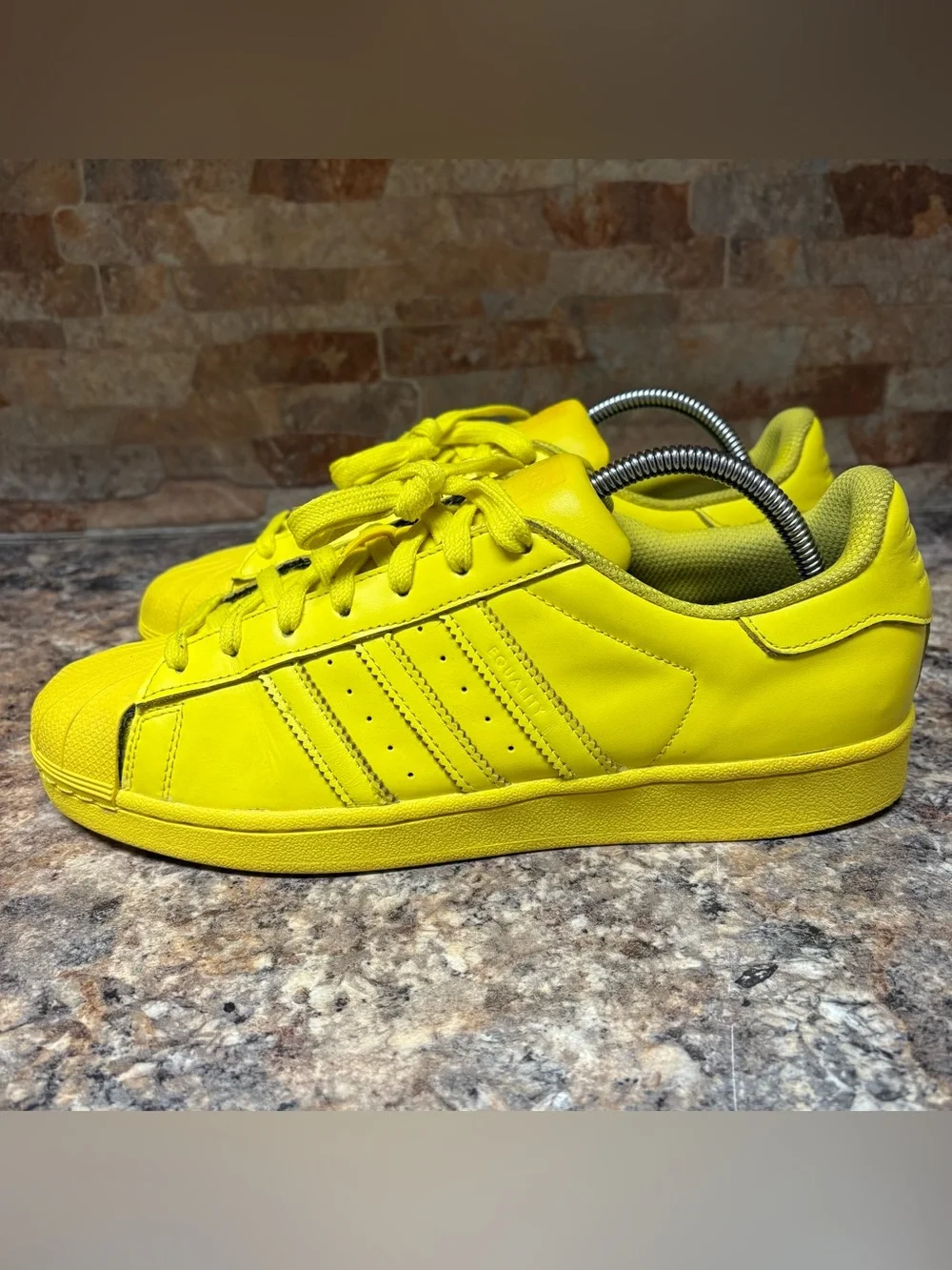 Adidas Originals x Pharrell Williams Superstar Supercolor Yellow Size 10